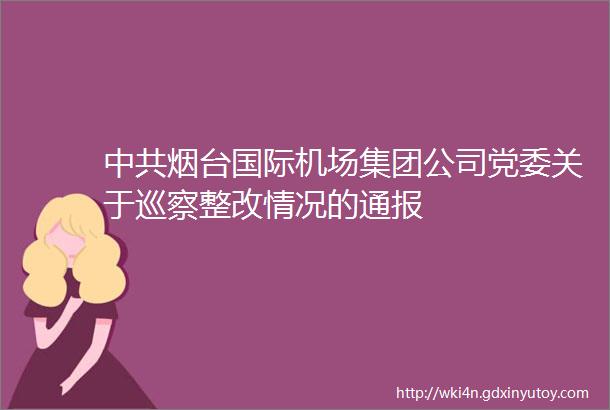 中共烟台国际机场集团公司党委关于巡察整改情况的通报