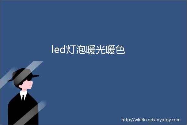 led灯泡暖光暖色